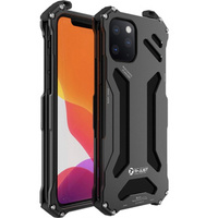 Etui R-JUST do iPhone 12, pancerne Hollow Armour, czarne