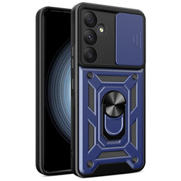 Etui pancerne do Samsung Galaxy A55 5G, CamShield Slide, niebieskie