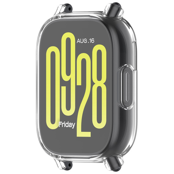 2w1 Etui z Osłoną na ekran do Xiaomi Redmi Watch 5 Lite, Przezroczyste