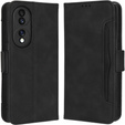 Etui z klapką do Honor 70 5G, Card Slot, czarne
