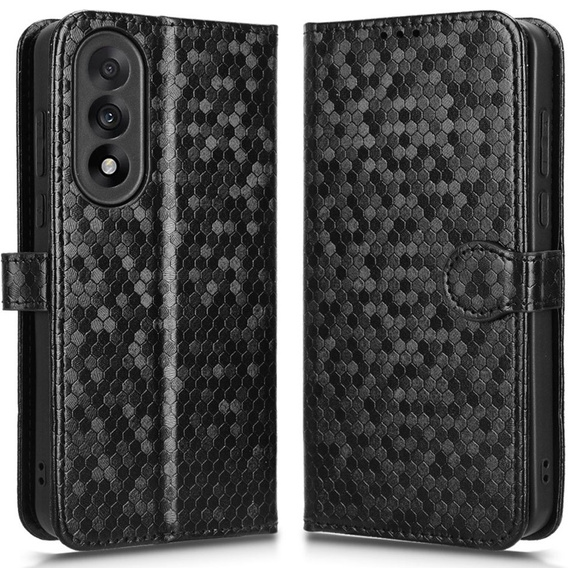 Etui z klapką do OnePlus Nord 5, Wallet Rhombus, czarne