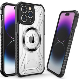 Etui Dropproof do MagSafe do iPhone 15 Pro Max, czarne / przezroczyste