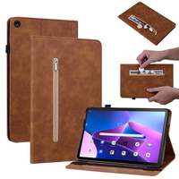 Etui do Lenovo Tab M10 10.1 Gen 3, Wallet Pen Slot, brązowe