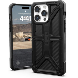 Etui Urban Armor Gear do iPhone 15 Pro, Monarch, carbon czarne