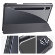 Etui do Samsung Galaxy Tab S7 Plus / Tab S7 FE, Smartcase Hybrid, z miejscem na rysik, czarne