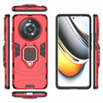 Etui do Realme 11 Pro / 11 Pro +, Kickstand Ring, czerwone