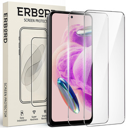 2x Szkło Hartowane do Xiaomi Redmi Note 12S, ERBORD 9H Hard Glass, szybka