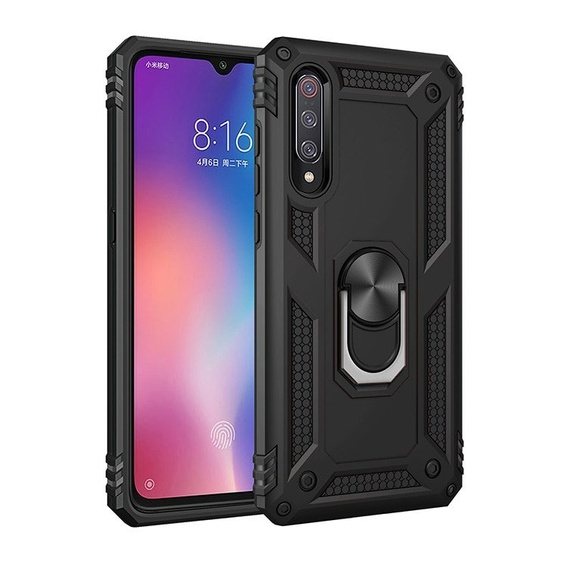 Etui pancerne do Samsung Galaxy A50/A50S/A30S, Nox Case Ring, czarne