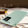 Etui do Samsung Galaxy S25 Edge – Smart View z kieszenią na kartę, zielone