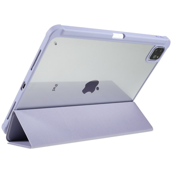 Etui do iPad Pro 11" 2022/2021/2020/2018 (4/3/2/1 gen.), Smartcase Hybrid, z miejscem na rysik, fioletowe