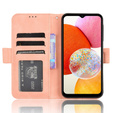 Etui z klapką do Samsung Galaxy A15 4G / 5G, Card Slot, różowe