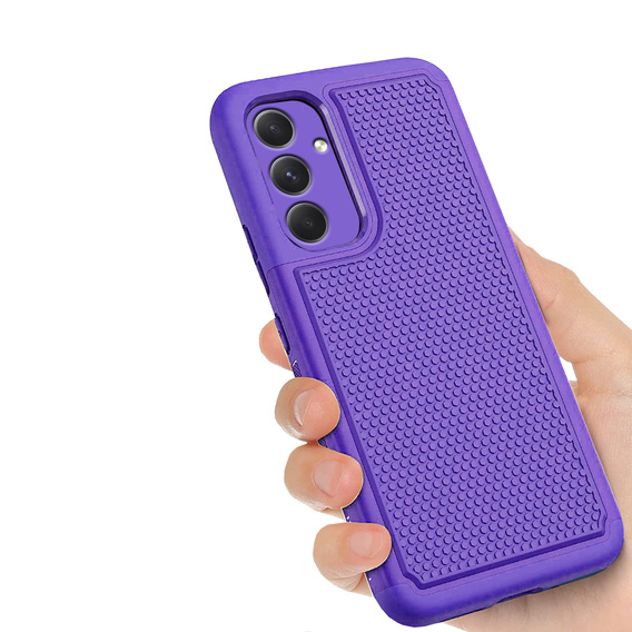 Etui do Samsung Galaxy A54 5G, Twill Dots, z ochroną aparatu, Fioletowe