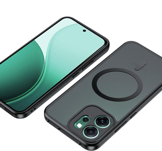 Etui do Oppo Reno 14, Matt Case, do MagSafe, matowe czarne
