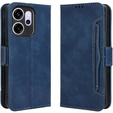 Etui z klapką do Oppo Reno 14 F / 14 FS, Card Slot, niebieskie