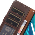 Etui Wallet do Realme C35, KHAZNEH RFID, Dual Color, Brown