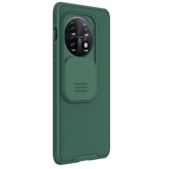 Etui do OnePlus 11 5G, pancerne Nillkin, CamShield Pro, Zielone