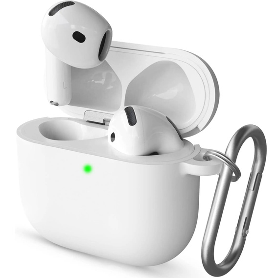 Etui Silicone na Słuchawki Apple Airpods 4, białe