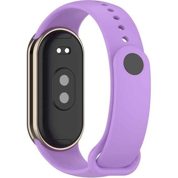 Pasek Silikonowy do Xiaomi Smart Band 10 / 9 / 8, Fioletowy