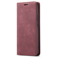 Etui do Samsung Galaxy A54, ERBORD Vintage portfel z klapką, czerwone
