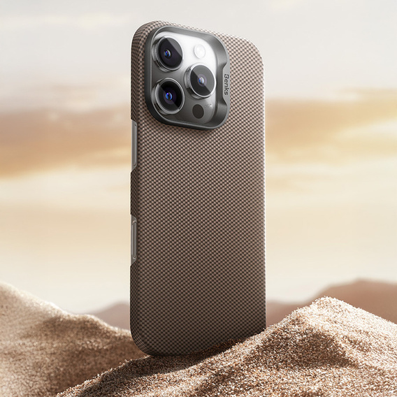 Etui Benks Magnetic Armor Tint Kevlar 1000D (SA65) do iPhone 16 Pro – złoty