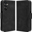 Etui z klapką do Samsung Galaxy M55 5G, Card Slot, czarne