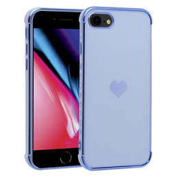 Etui do iPhone 7/8/SE 2020/SE 2022, Electro heart, niebieskie