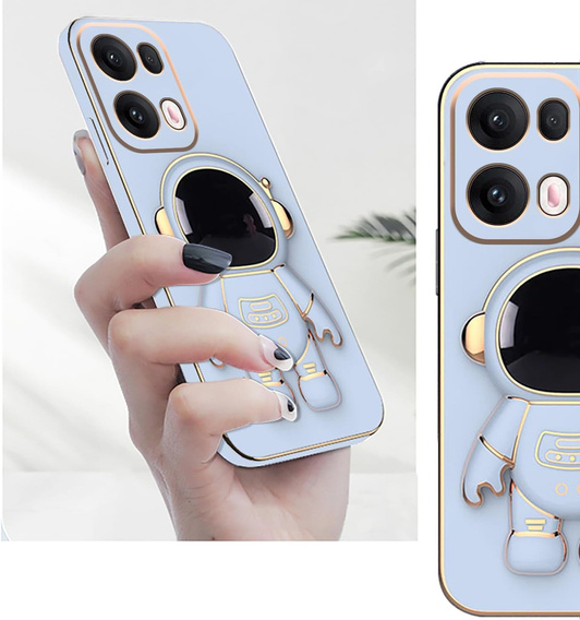 Etui do Oppo Reno 13, Astronaut, niebieskie