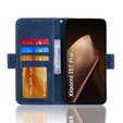 Etui z klapką do Xiaomi 15T Pro, Card Slot, niebieskie