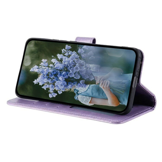 Etui z klapką do Samsung Galaxy A55 5G, Mandala, fioletowe