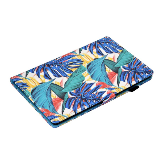 Etui do Lenovo Tab M10 Plus 10.6 Gen 3 TB-125F TB-128F, z klapką, Liście