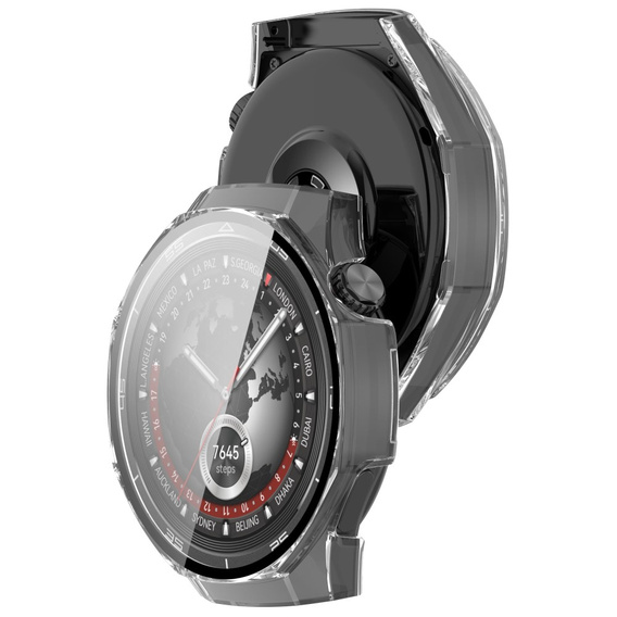 Etui do Huawei Watch GT 5 Pro 46mm, Przezroczyste + Szkło Hartowane