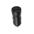 Maxlife ładowarka samochodowa PD/QC MXCC-04 20W (1× USB-C + 1× USB) + kabel USB-C – USB-C 60W, czarna