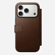 Etui Nomad do iPhone 17 Pro, Modern Leather Folio, brązowe