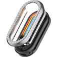 Etui z Diamentami do Xiaomi Smart Mi Band 9, Srebrne