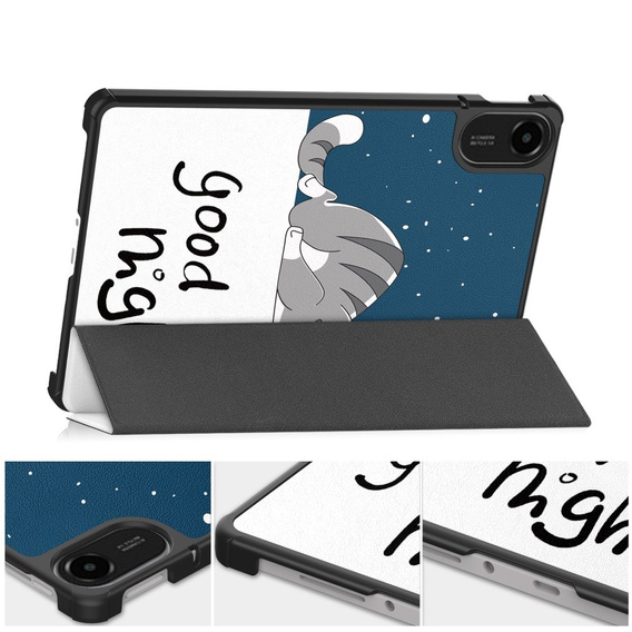 Etui z motywem kota do Xiaomi Redmi Pad 2 – klapka z funkcją podstawki