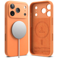 Etui Ringke do iPhone 17 Pro Max, Silicone Magnetic MagSafe, Tangerine
