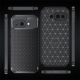 Etui do Google Pixel 9a – karbonowe, czarne
