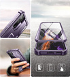 Etui pancerne do Samsung Galaxy S22, Dexnor Full Body, Fioletowe