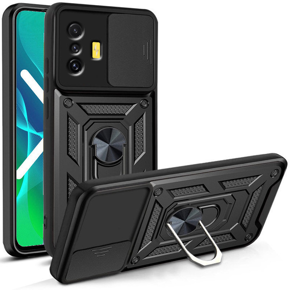 Etui pancerne do Xiaomi Poco F4 GT, CamShield Slide, czarne