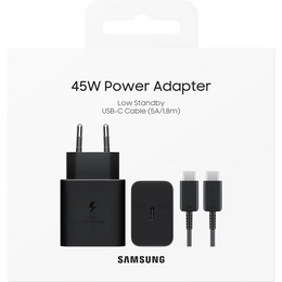 Ładowarka sieciowa Samsung 45W GaN z kablem USB-C, EP-T4511XBEGEU