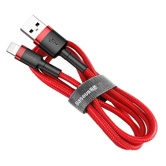 Baseus Cafule – kabel USB-A do Lightning 1 m 2,4A - czerwony