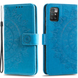 Etui z klapką do Xiaomi Redmi 10, Mandala, niebieskie