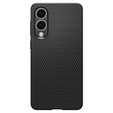 Etui Spigen do Samsung Galaxy S25 Edge, Liquid Air, czarne + Szkło Hartowane 9H