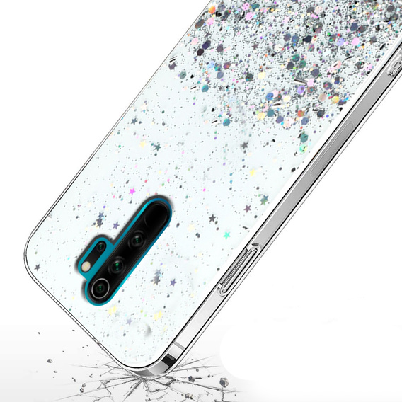 Etui do Xiaomi Redmi Note 8 Pro, Glittery, przezroczyste