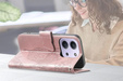 Etui z klapką do Xiaomi Redmi 15C 4G/LTE, Butterfly, różowe rose gold
