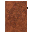 Etui do Xiaomi Redmi Pad SE 11", Flowers, brązowe