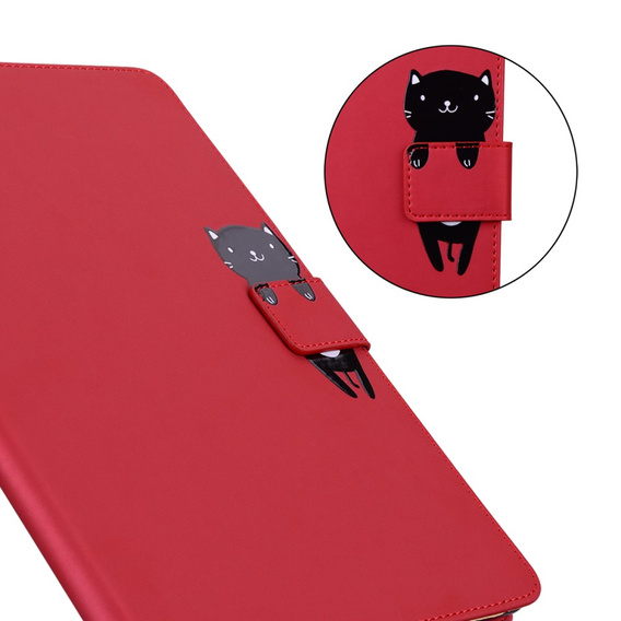 Etui do Lenovo Tab M10 Plus 10.6 Gen 3, z klapką, animal, czerwone