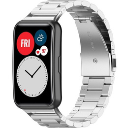 Bransoleta pasek Stainless do Huawei Watch Fit - Srebrny