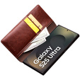 Etui z klapką do Samsung Galaxy S25 Ultra, QIALINO Leather Wallet, ciemnobrązowe