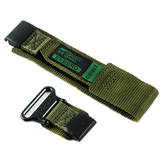 Pasek Nylonowy ERBORD MP84 do zegarków Garmin Quickfit 26mm, Zielony, Rozmiar M/L